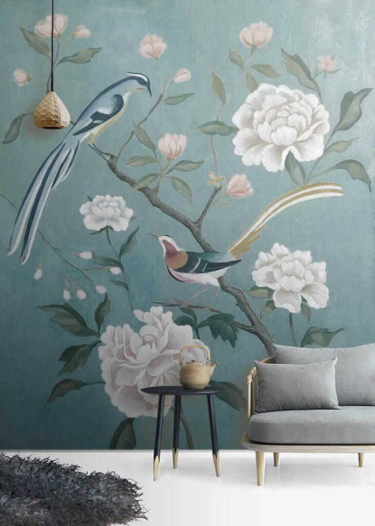 Maľba vtákov na vetve s kvetmi u14296pig1 731x1024 - Maľba vtákov na vetve s kvetmi - tegory