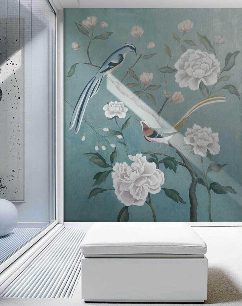 Maľba vtákov na vetve s kvetmi u14296pih1 812x1024 - Maľba vtákov na vetve s kvetmi - tegory