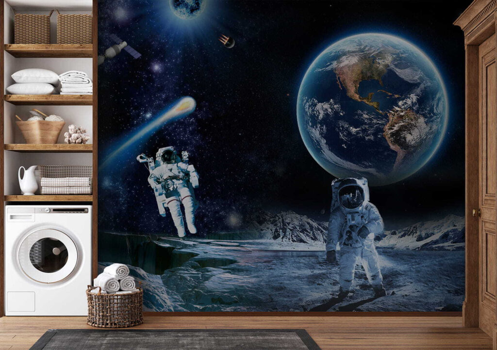 Astronauts on a moon Astronauts on a moon