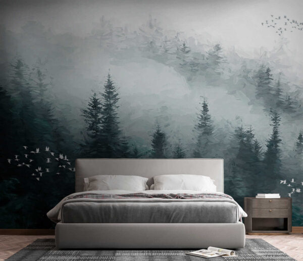 u23921pib4 600x517 - Hmlistý les s lietajúcimi vtákmi - tegory