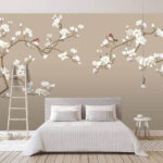 Fototapety Pár vtákov na konári stromu