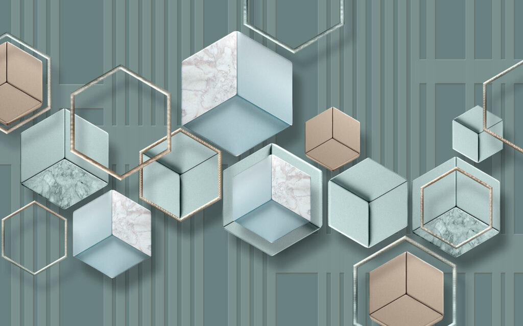 Tapety so šesťuholníkmi a geometrickými tvarmi Tapety so šesťuholníkmi a geometrickými tvarmi