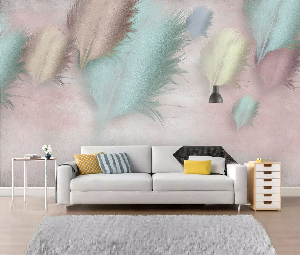 u41743pig1m - Skupina pierok na ružovom pozadí - tegory