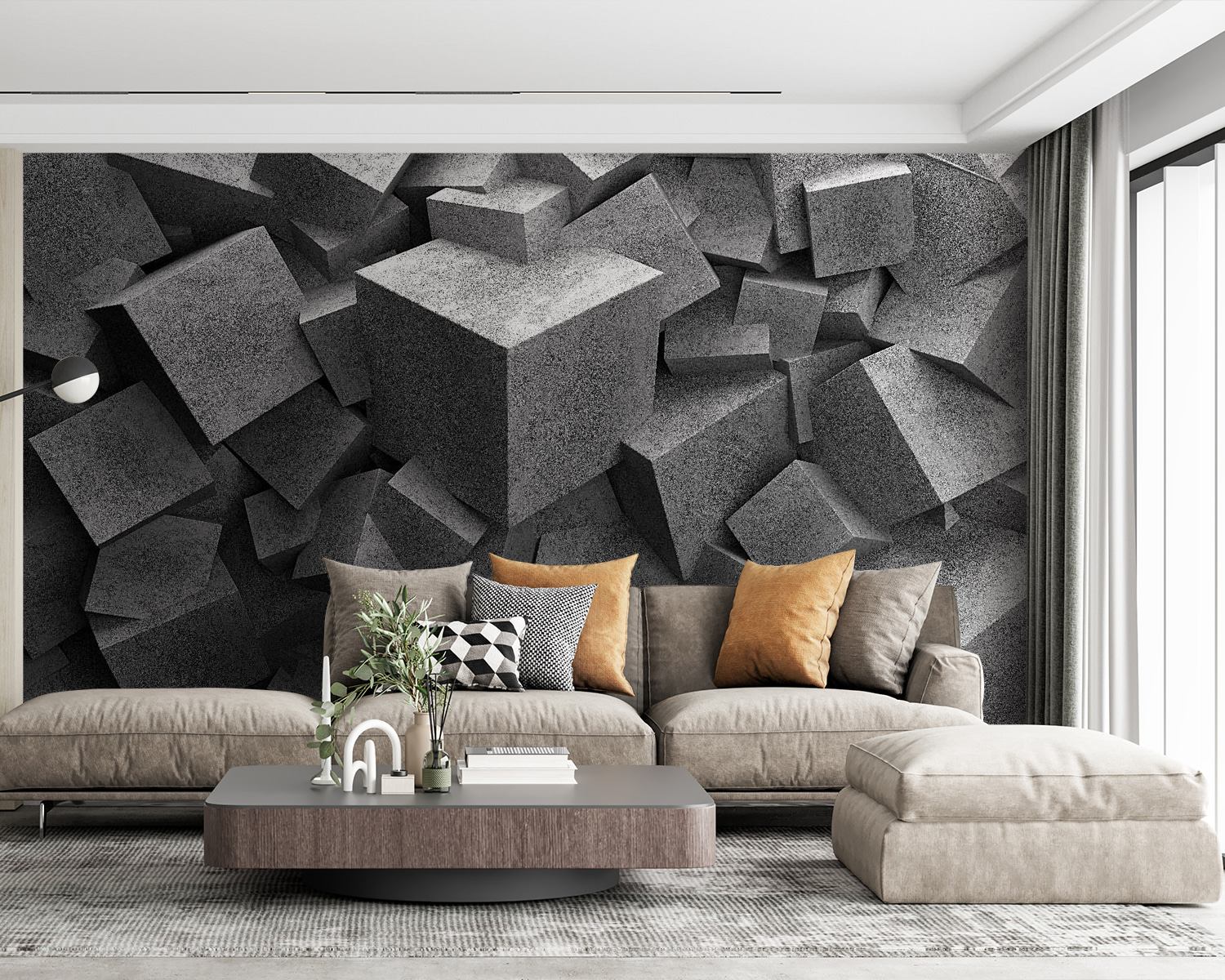 u45975pig63m - Hromada sivých kociek - tegory