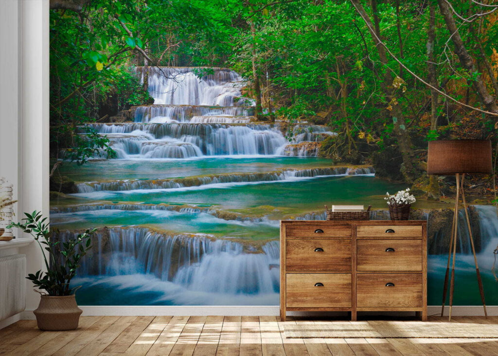 Waterfall in a forest