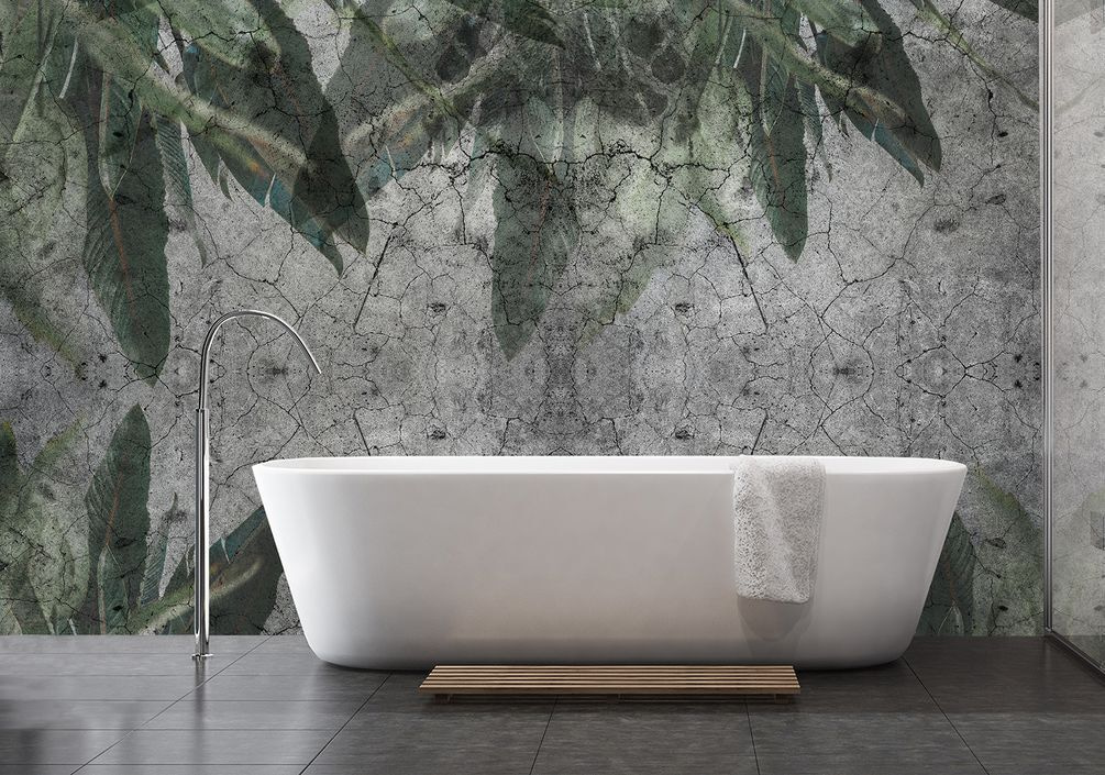 Textured leaves on a weathered surface Textured leaves on a weathered surface