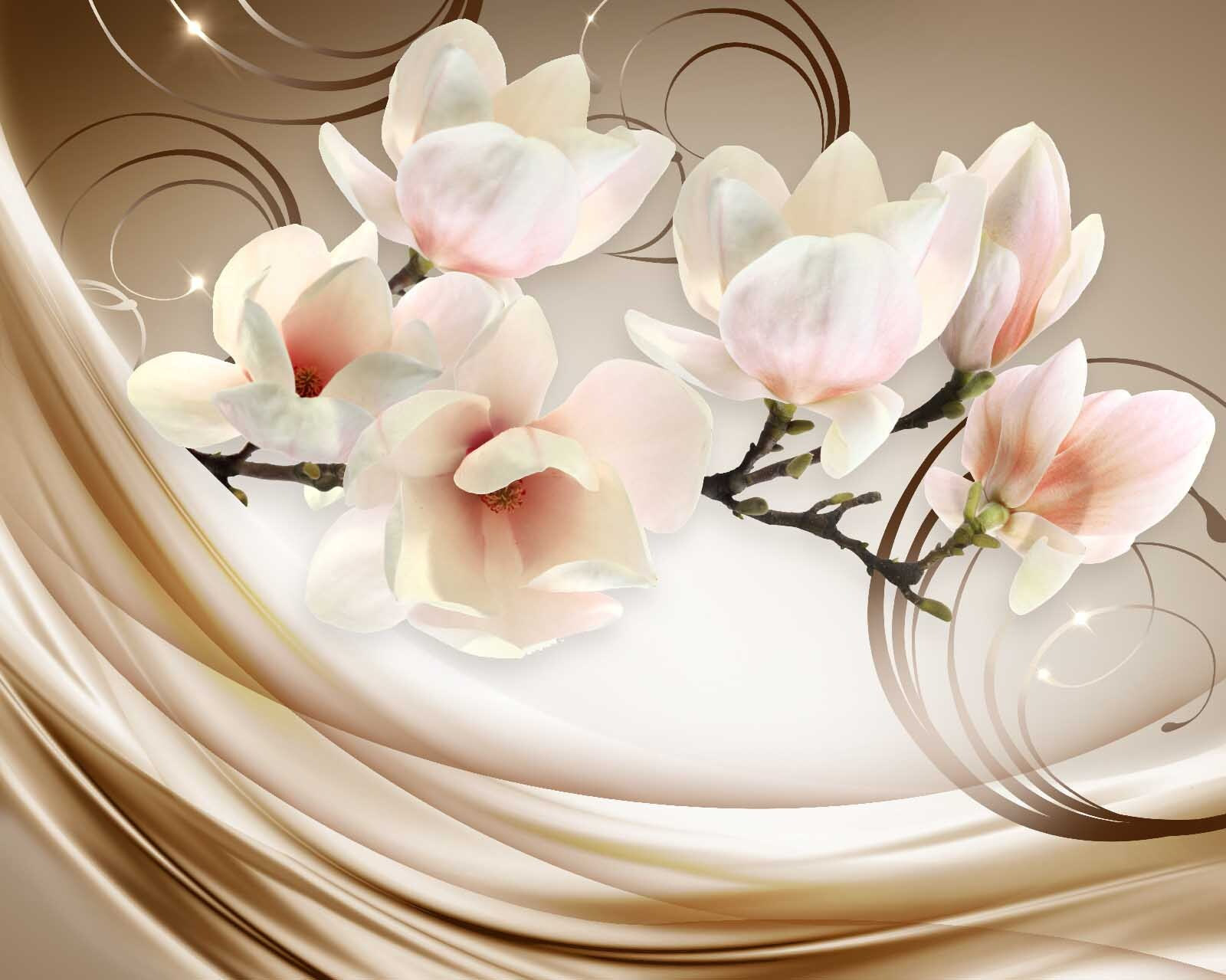 Jemné kvety v mäkkých odtieňoch u60330p - Jemné kvety v mäkkých odtieňoch - tegory