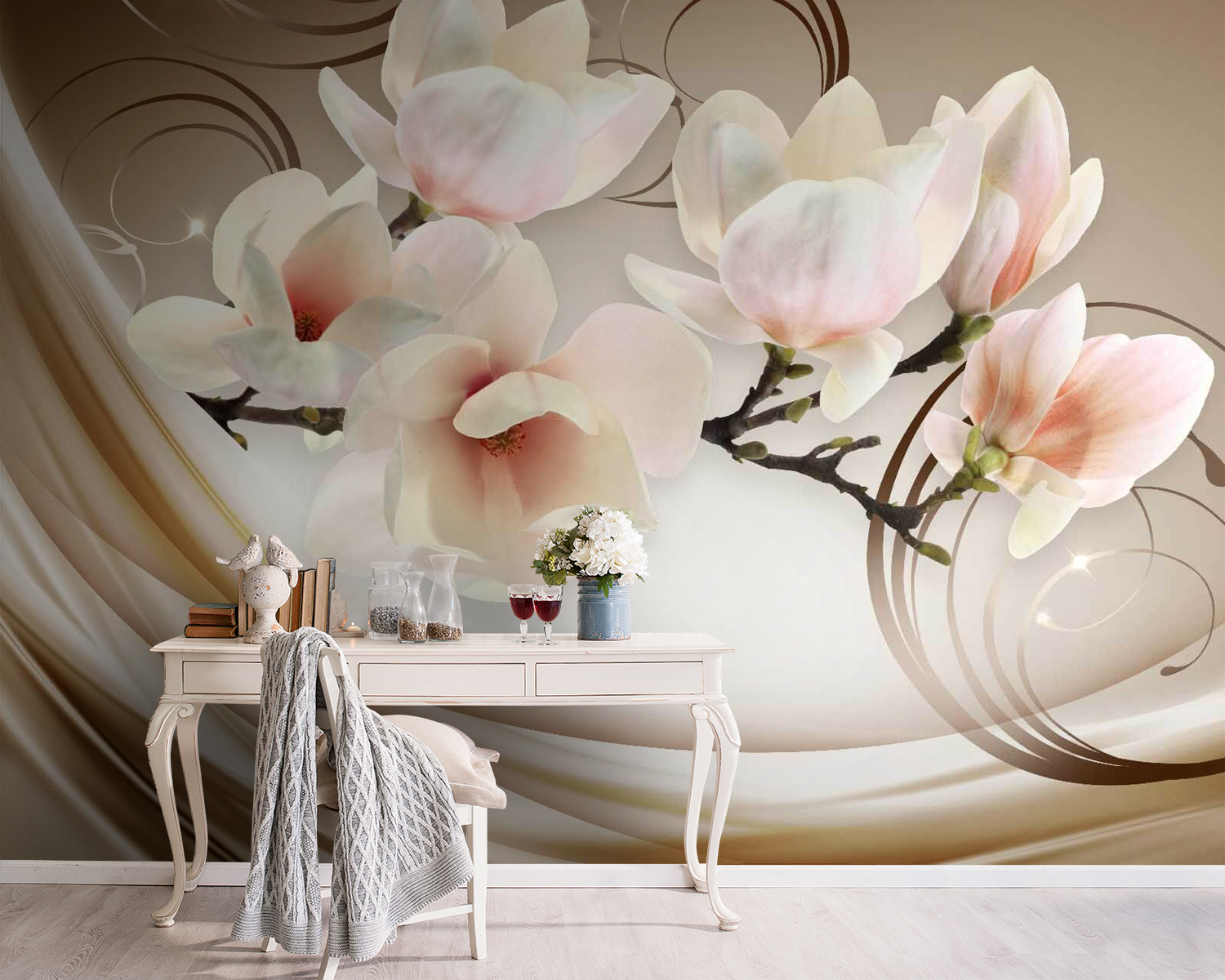 Jemné kvety v mäkkých odtieňoch u60330pig5m - Jemné kvety v mäkkých odtieňoch - tegory