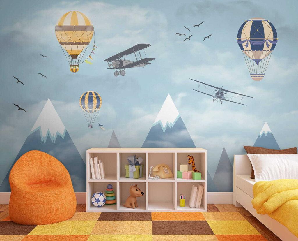 Group of airplanes flying in the sky Group of airplanes flying in the sky