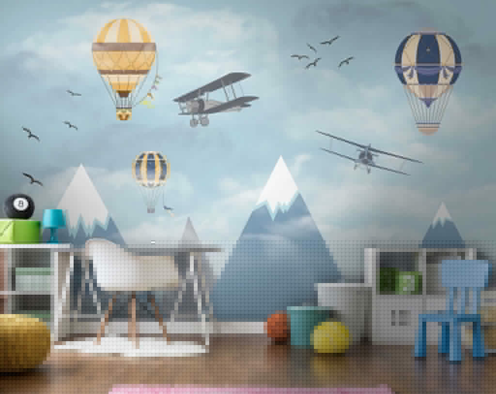 Group of airplanes flying in the sky Group of airplanes flying in the sky