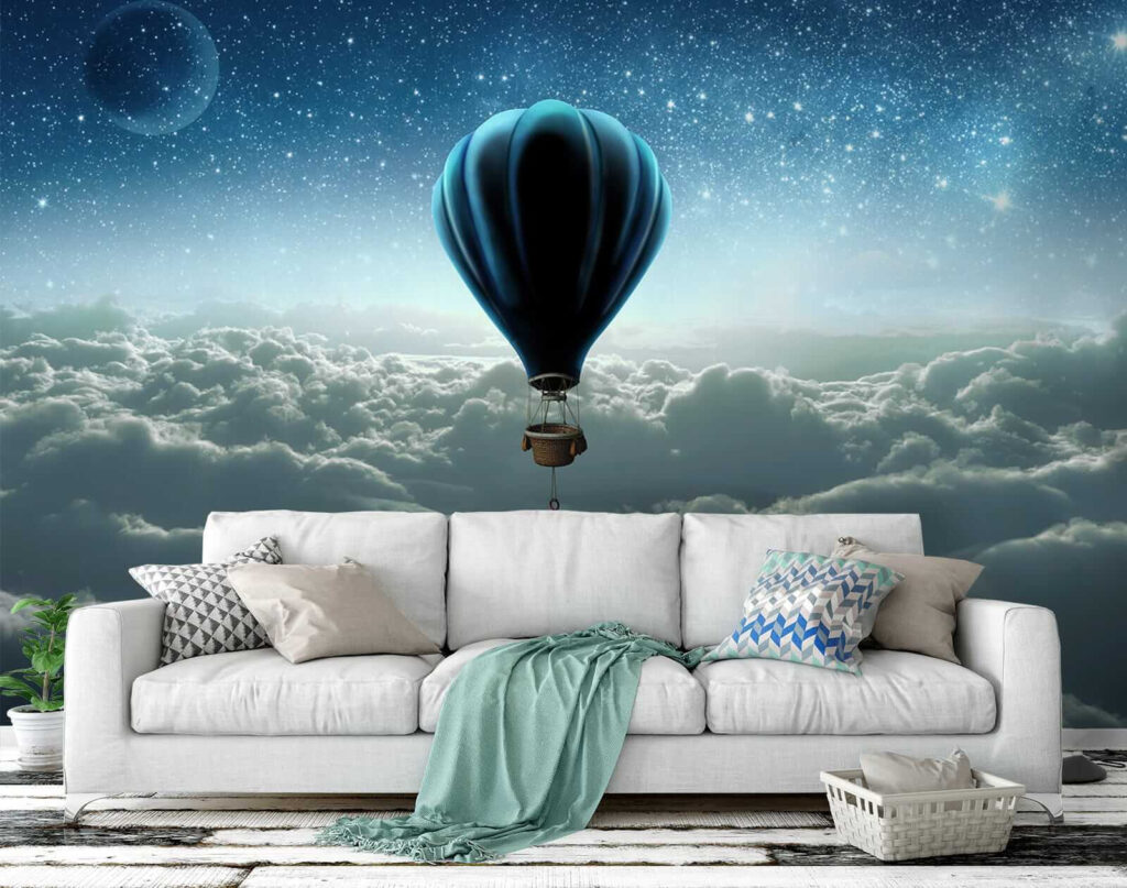 Hot air balloon in the sky Hot air balloon in the sky