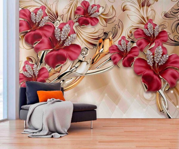 Elegantný kvetinový dizajn so zložitými detailmi. Elegantný kvetinový dizajn so zložitými detailmi.