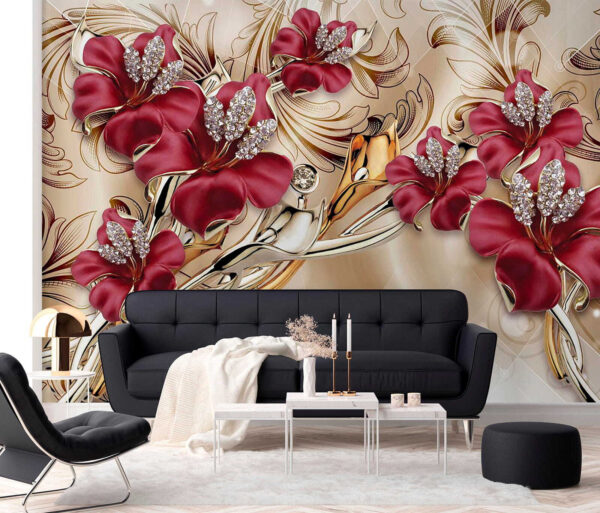 Elegantný kvetinový dizajn so zložitými detailmi. Elegantný kvetinový dizajn so zložitými detailmi.