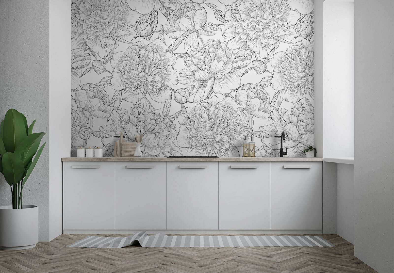 Pattern of flowers and leaves Pattern of flowers and leaves