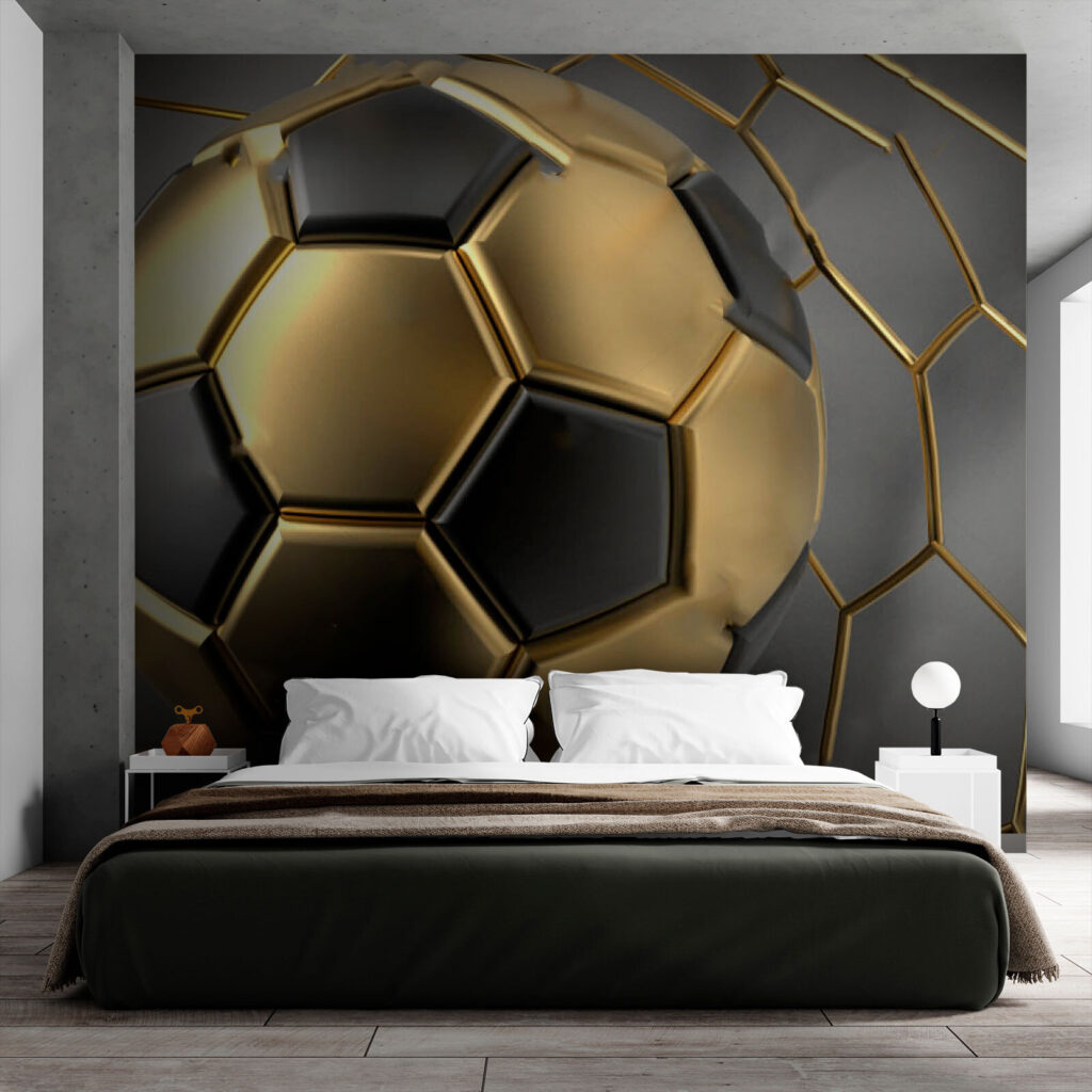 Soccer dreams in metallic hues Soccer dreams in metallic hues