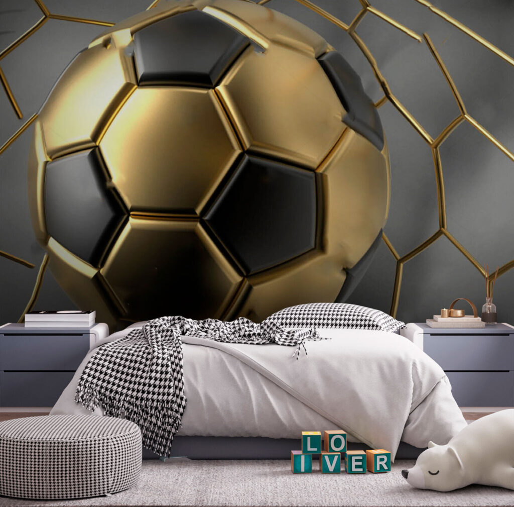 Soccer dreams in metallic hues Soccer dreams in metallic hues