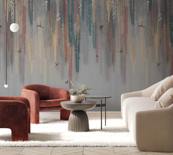 Fototapety Farebný kvetinový dizajn s motýľmi (Katalógové číslo: u73572) Fototapety Fototapety Farebný kvetinový dizajn s motýľmi (Katalógové číslo: u73572)