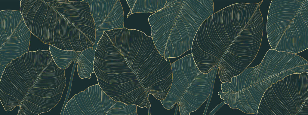 Elegant leaves with intricate details Elegant leaves with intricate details