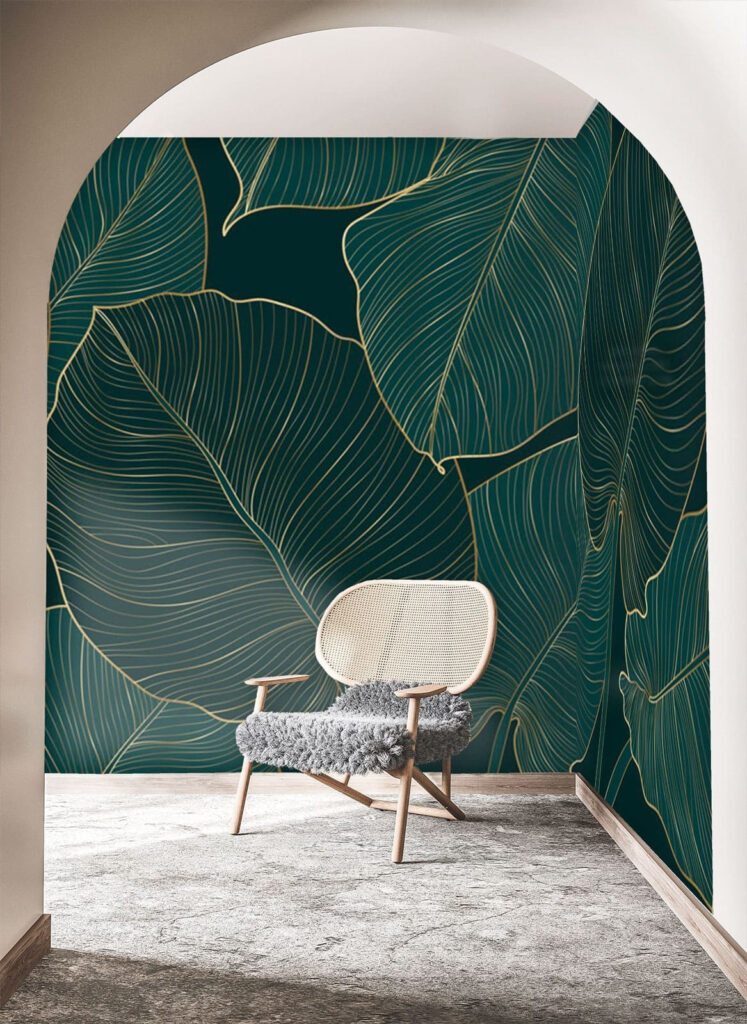 Elegant leaves with intricate details Elegant leaves with intricate details