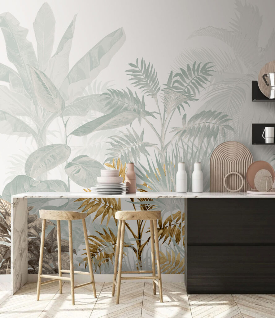 Group of plants with leaves