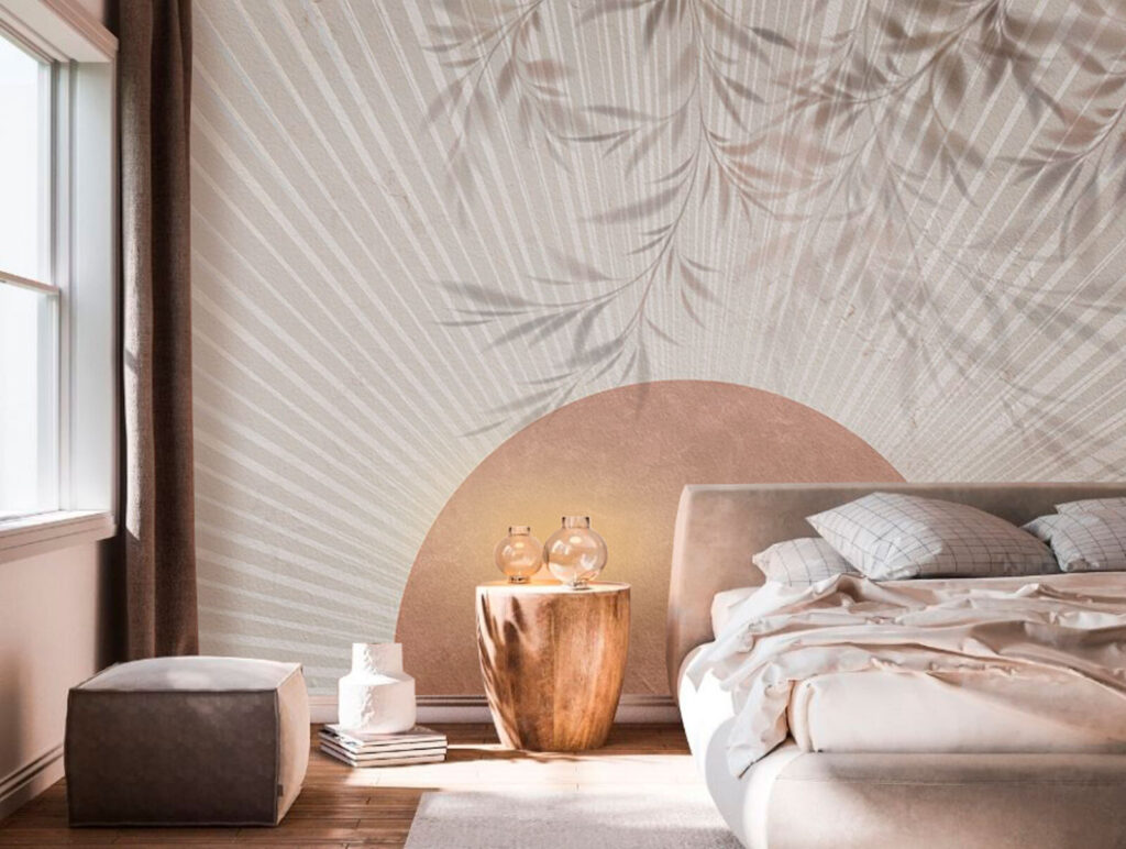 Circle with leaves on it