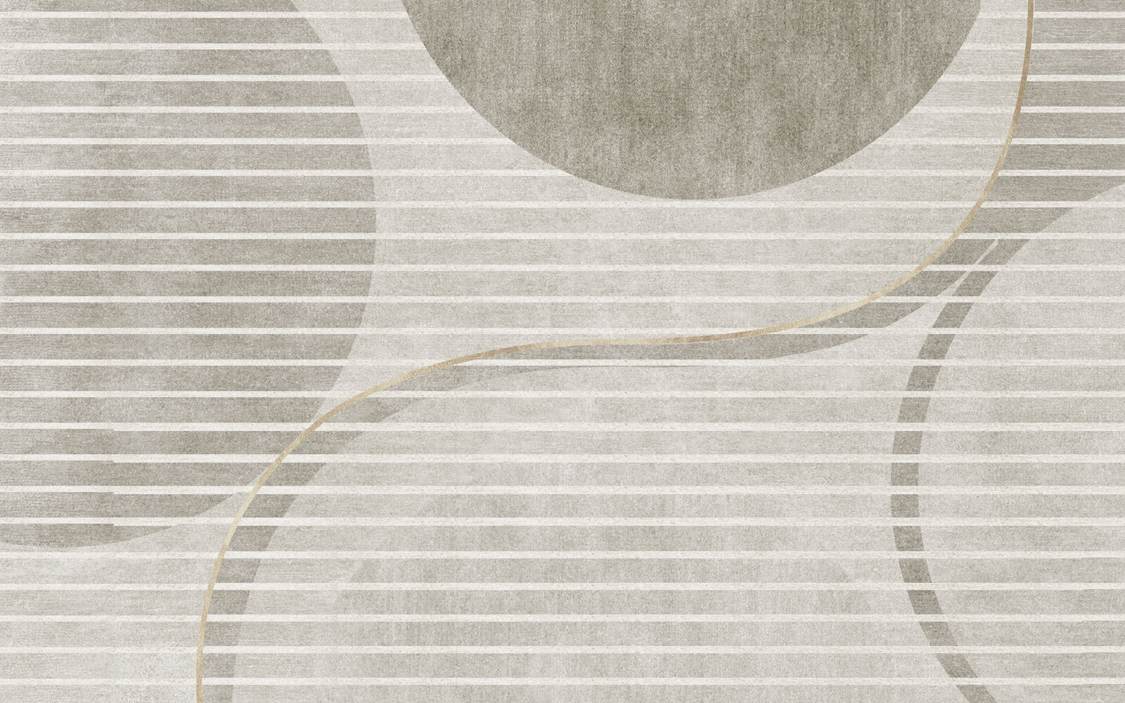 Grey and white wallpaper with circles and lines