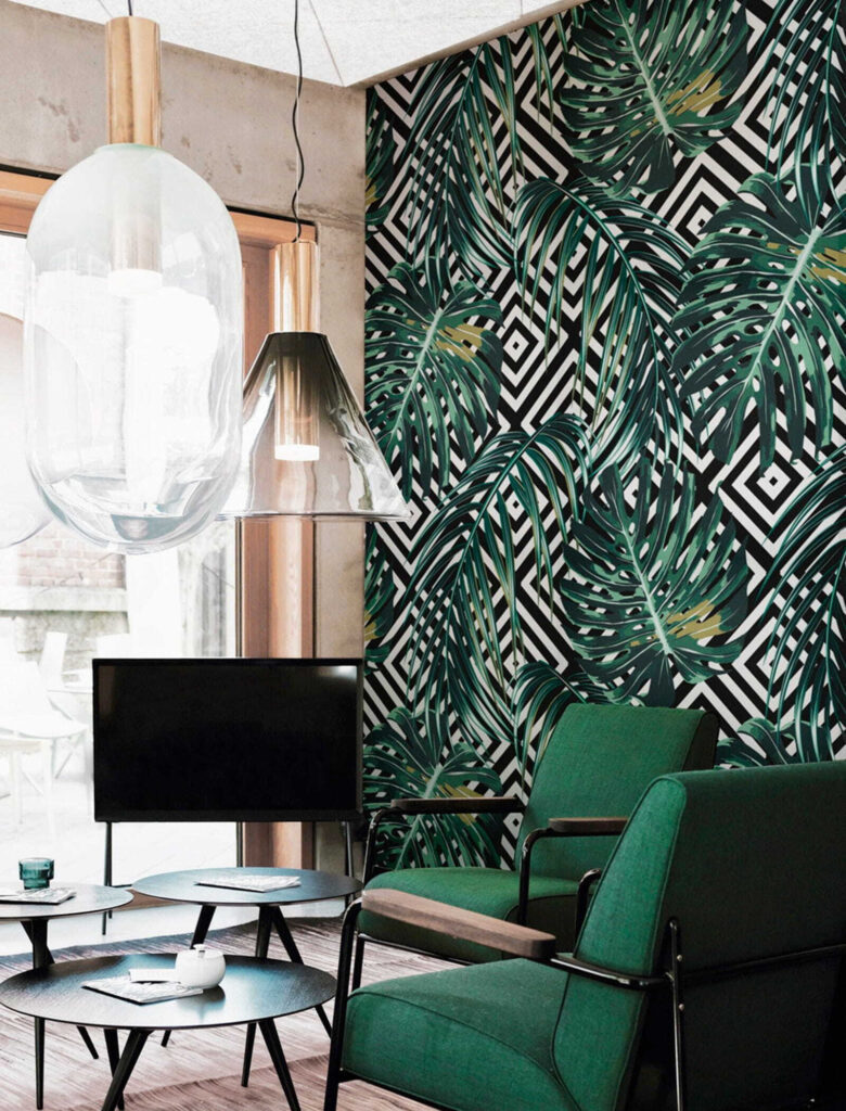 Vzor listov na čiernom a bielom pozadí u79688pig1 780x1024 - Vzor listov na čiernom a bielom pozadí - tegory