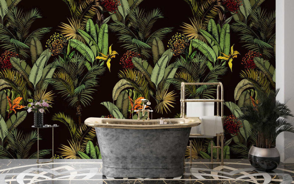 Pattern of tropical plants Pattern of tropical plants