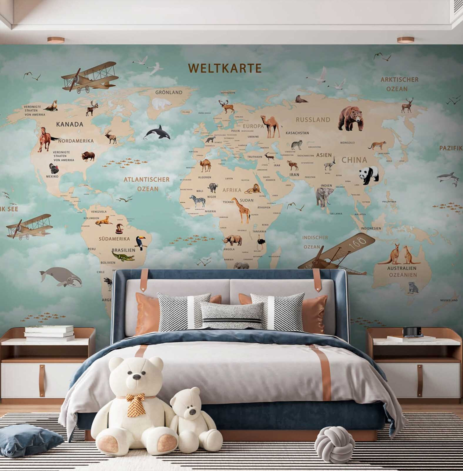 u79710pir1m - Mapa sveta so zvieratami - tegory