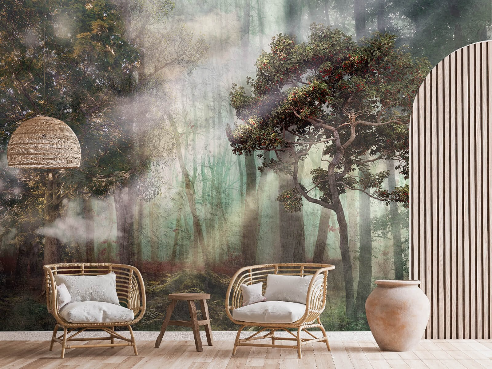 u80281pig1m - Hmlistý les so stromami a hmlou - tegory