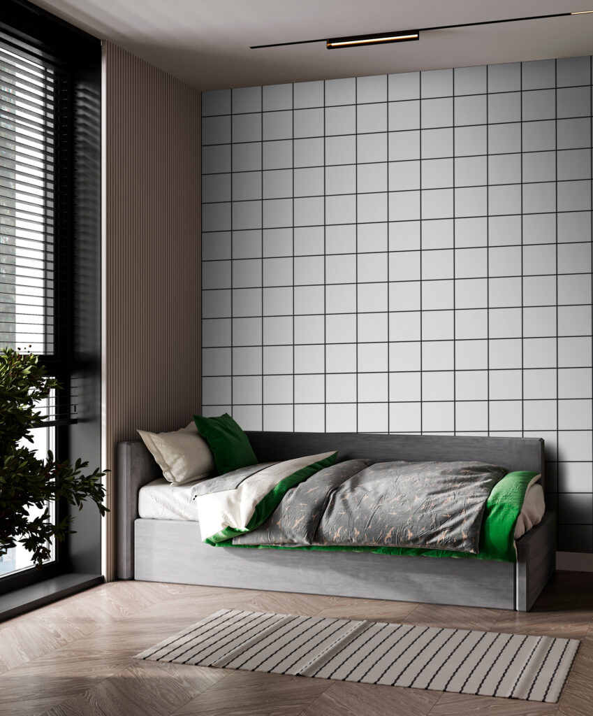 A grid of white squares A grid of white squares