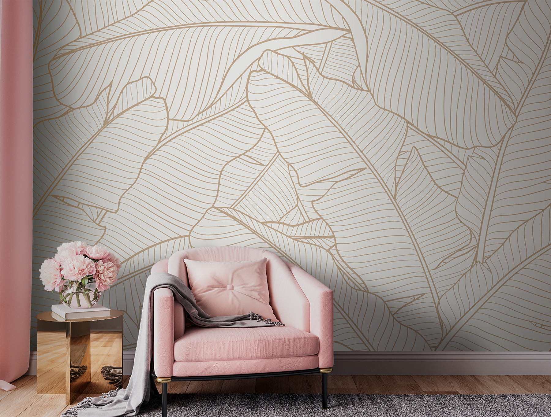 Elegant leaf pattern for modern decor