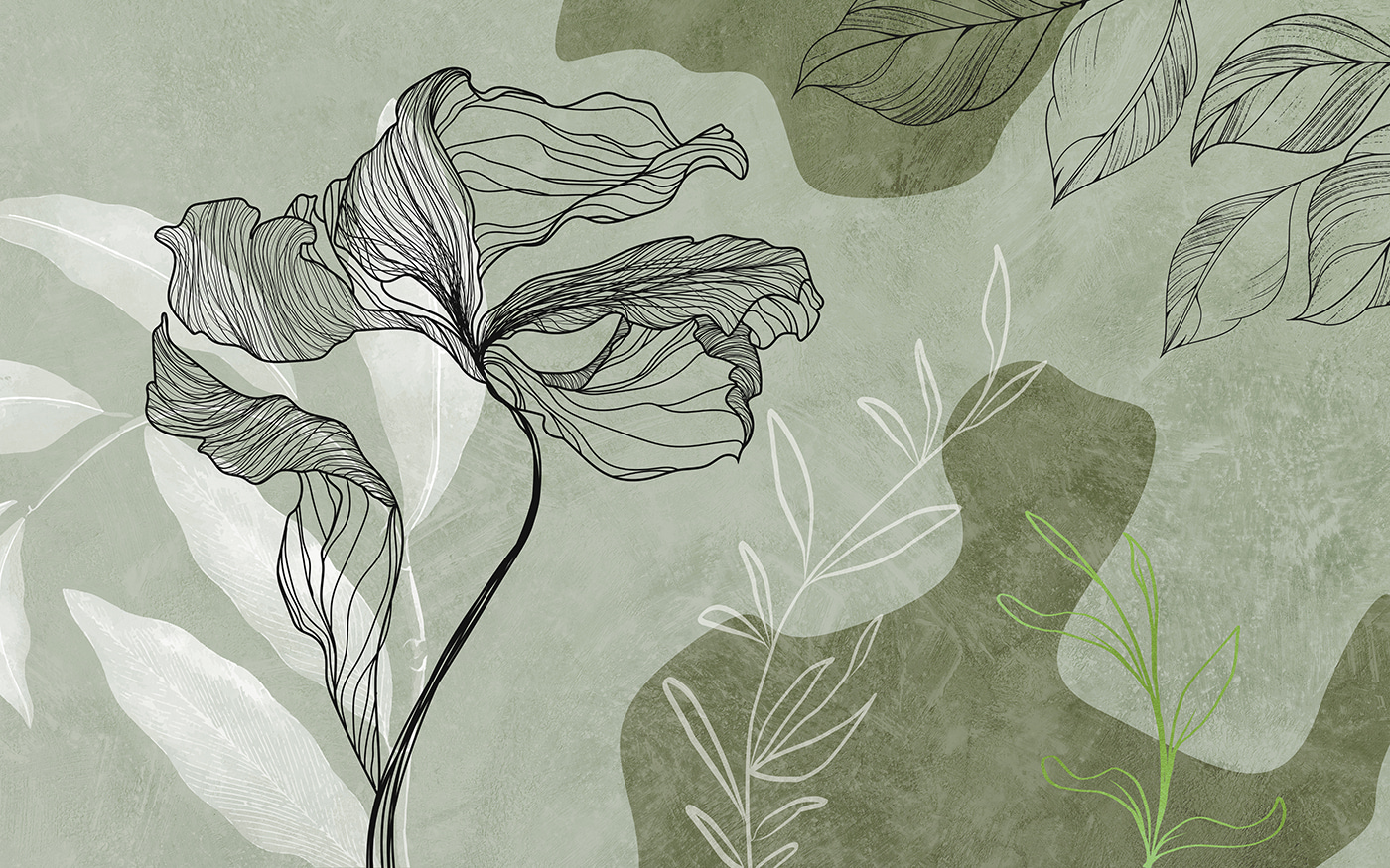 A drawing of a flower A drawing of a flower