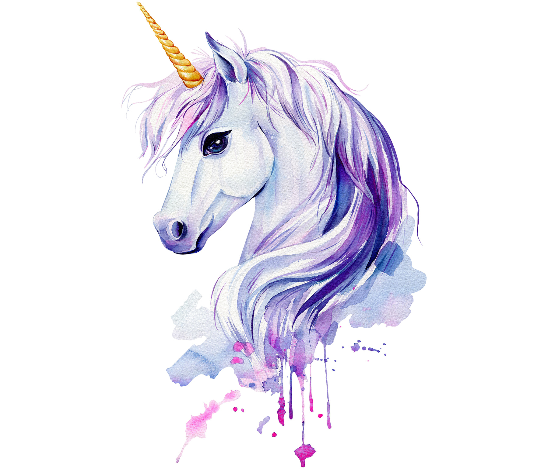 A watercolor of a unicorn A watercolor of a unicorn