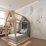 Fototapety Mesiac a oblaky na oblohe