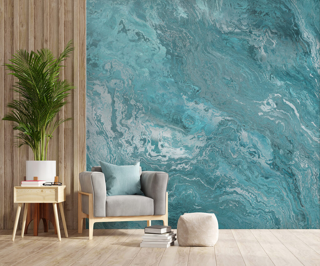 Ocean waves in abstract form