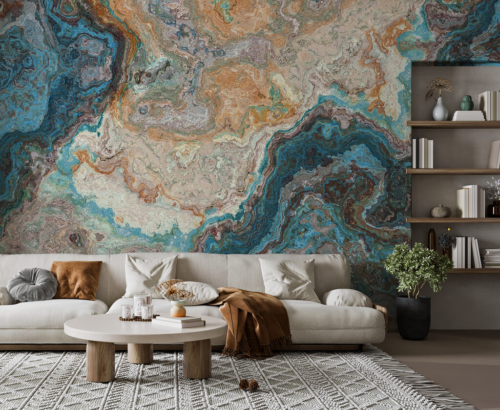 A colorful marbled surface A colorful marbled surface