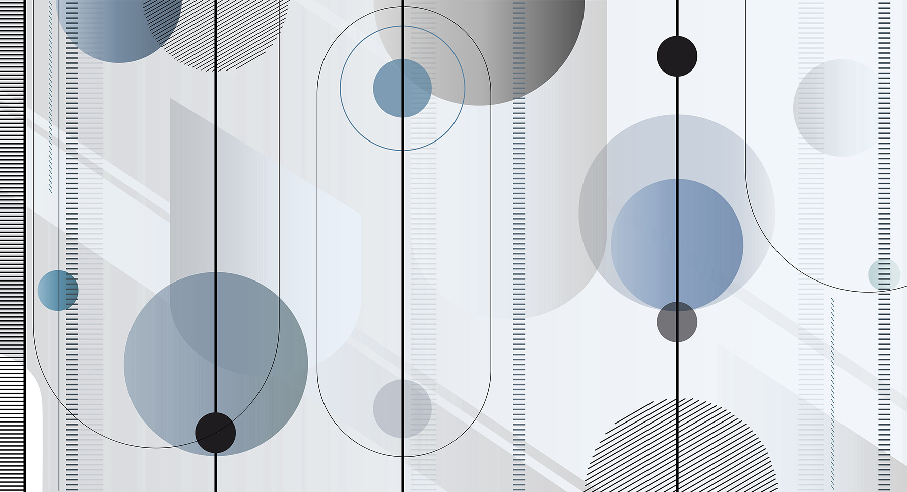 A grey and black circles and lines A grey and black circles and lines