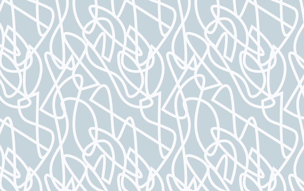 A white lines on a blue background