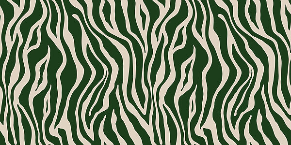 Zelená a biela zebra Zelená a biela zebra