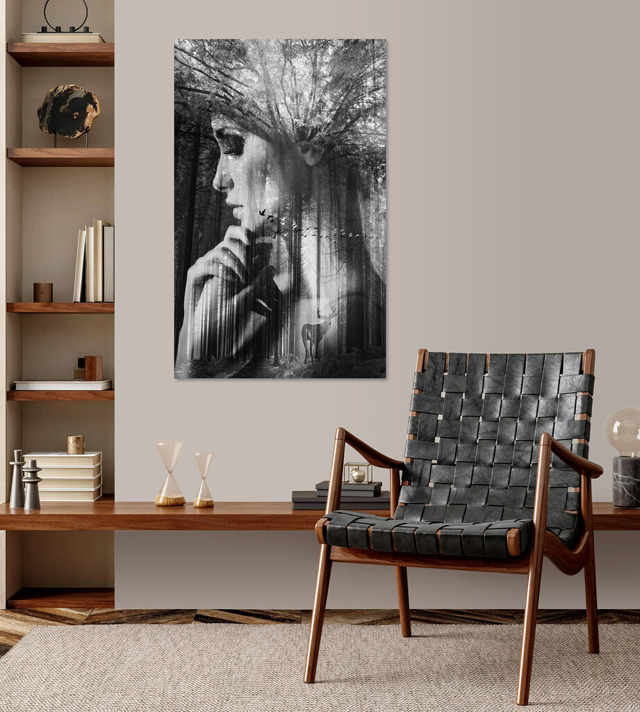 A woman with her hand on her chin