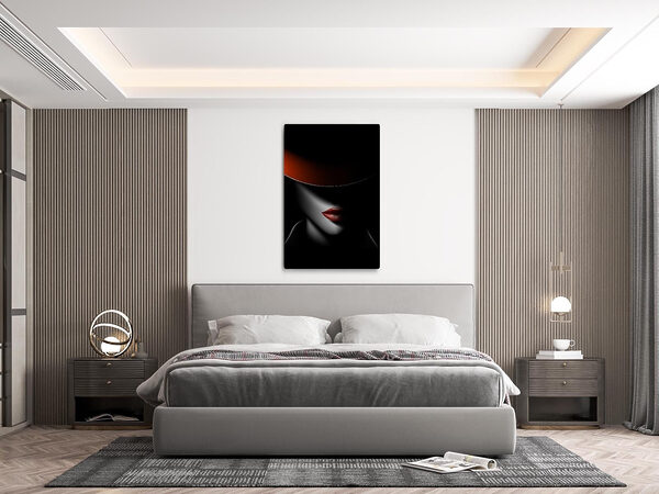 A woman wearing a hat