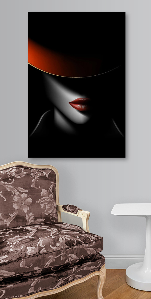 A woman wearing a hat