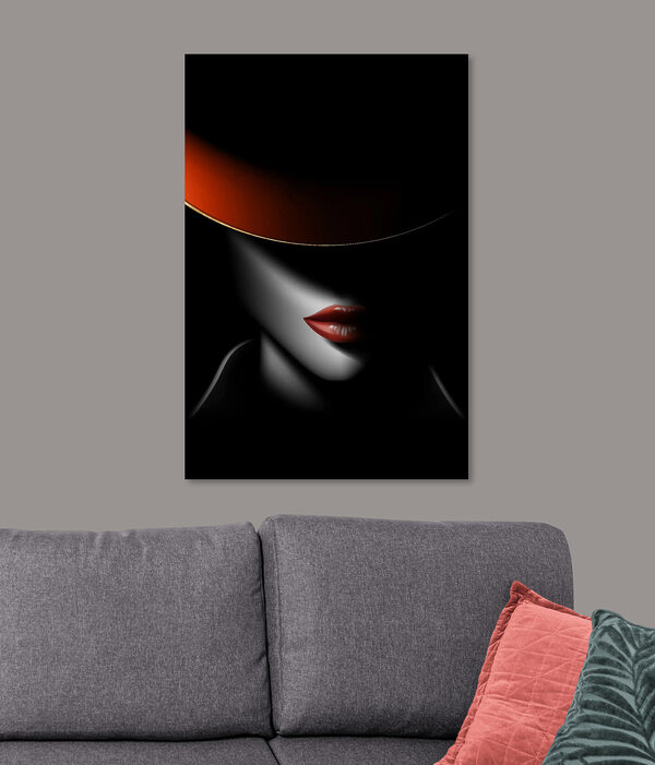 A woman wearing a hat