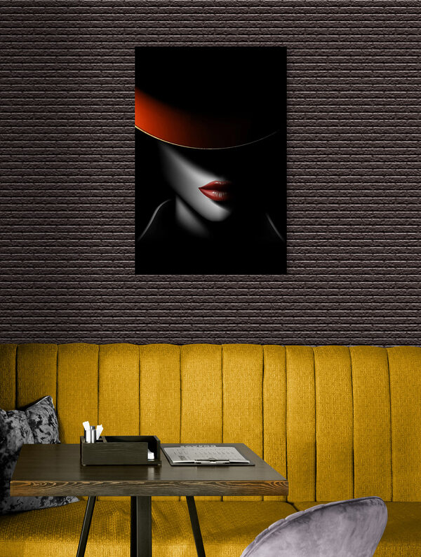 A woman wearing a hat