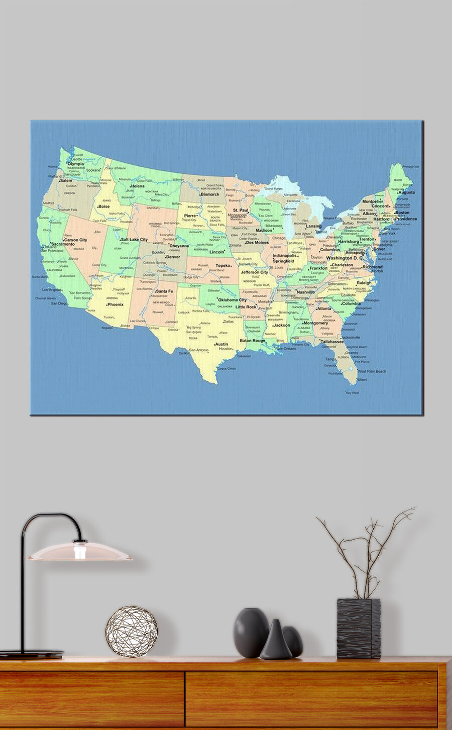 Obraz Mapa Spojených štátov - Image 2