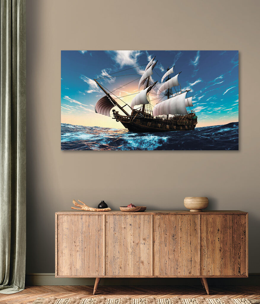 A ship in the water A ship in the water