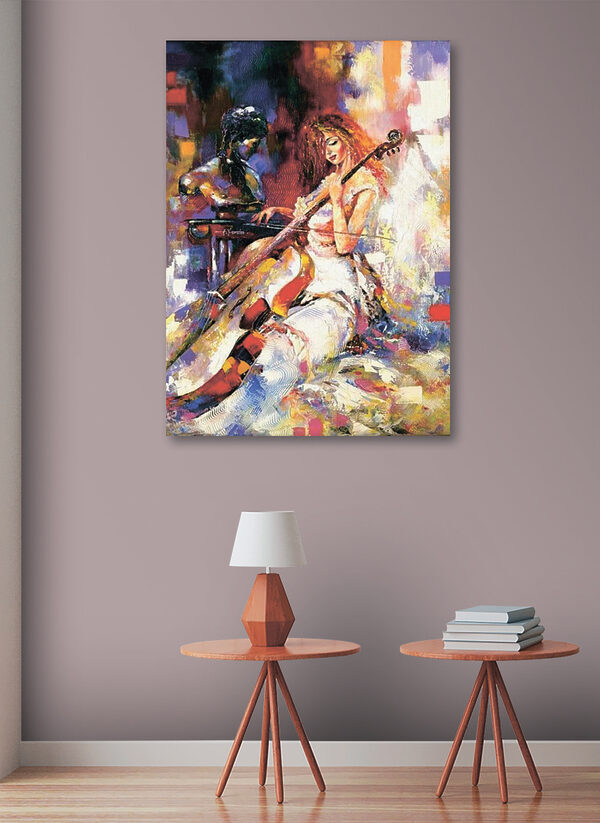 Žena hrajúca na violončelo Žena hrajúca na violončelo