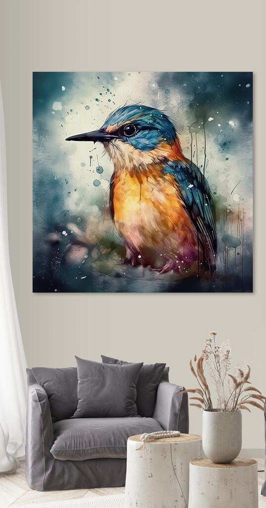 A bird sitting on a branch