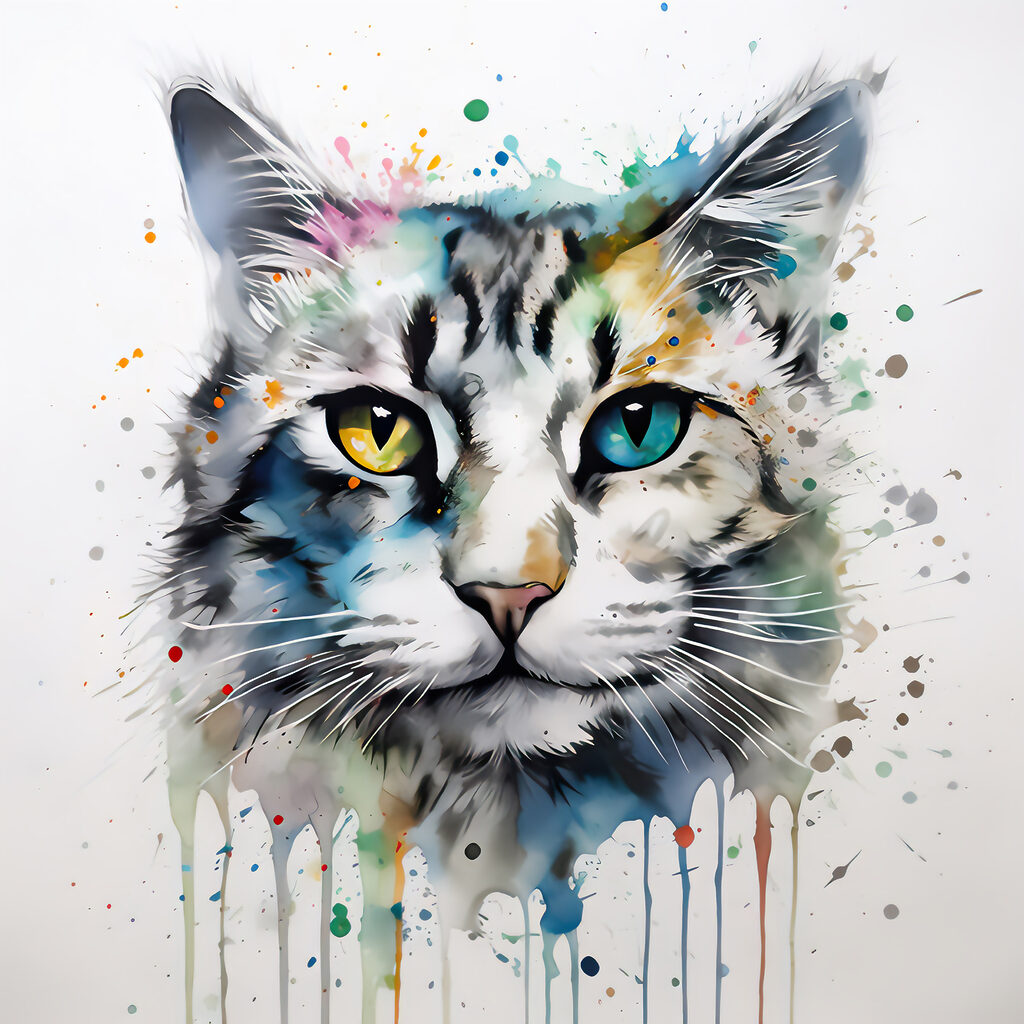 A cat with blue eyes A cat with blue eyes